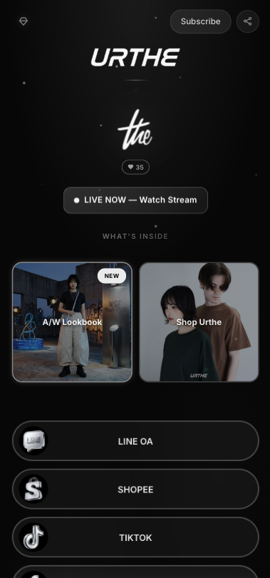URTHE Mobile Website